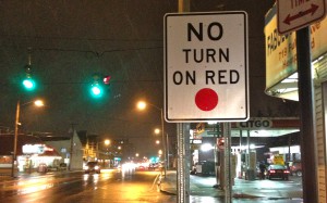 no turn on red