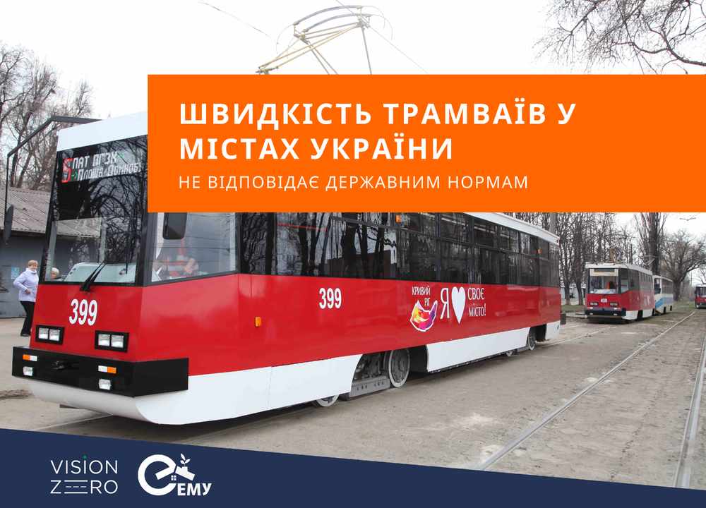 Швидкість трамваїв у містах України не відповідає державним нормам - дослідження 2024